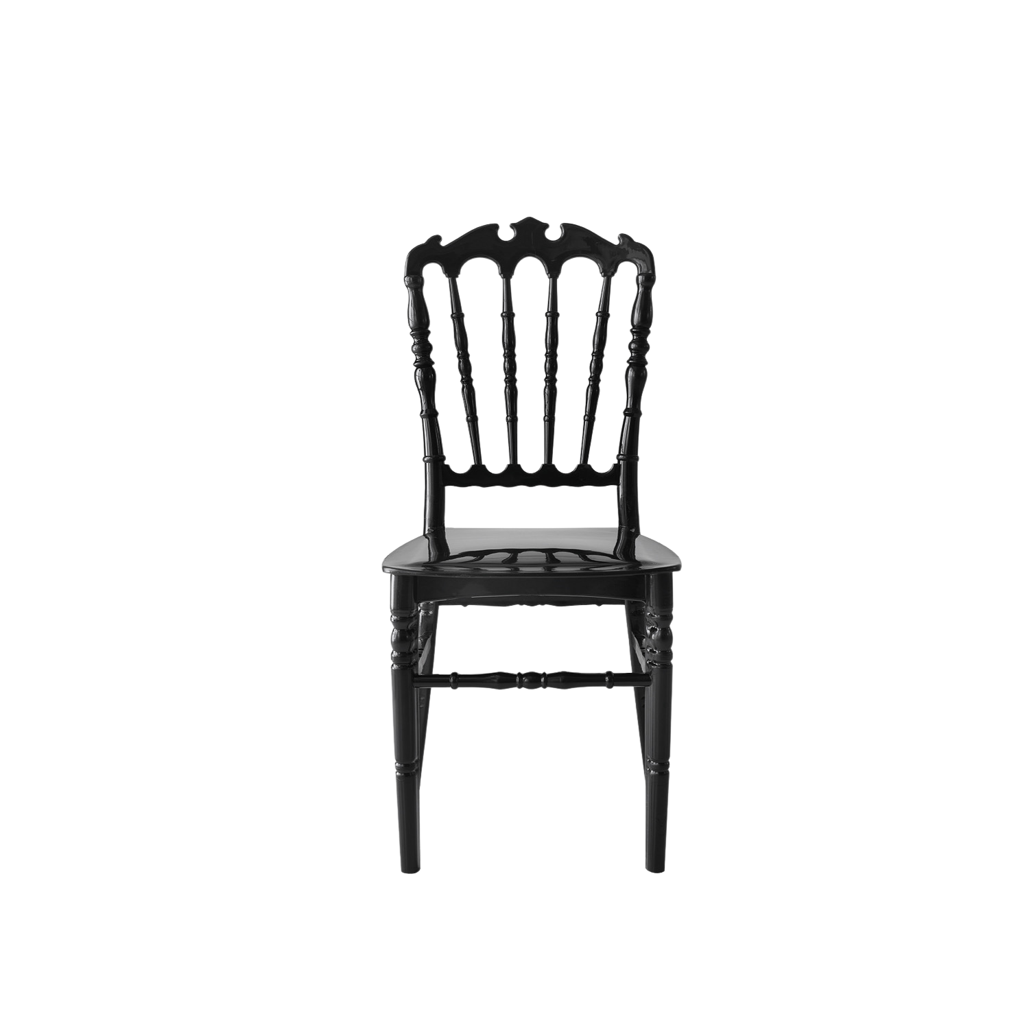 Chiavari Ferman Polypropylene Stacking Chair Black