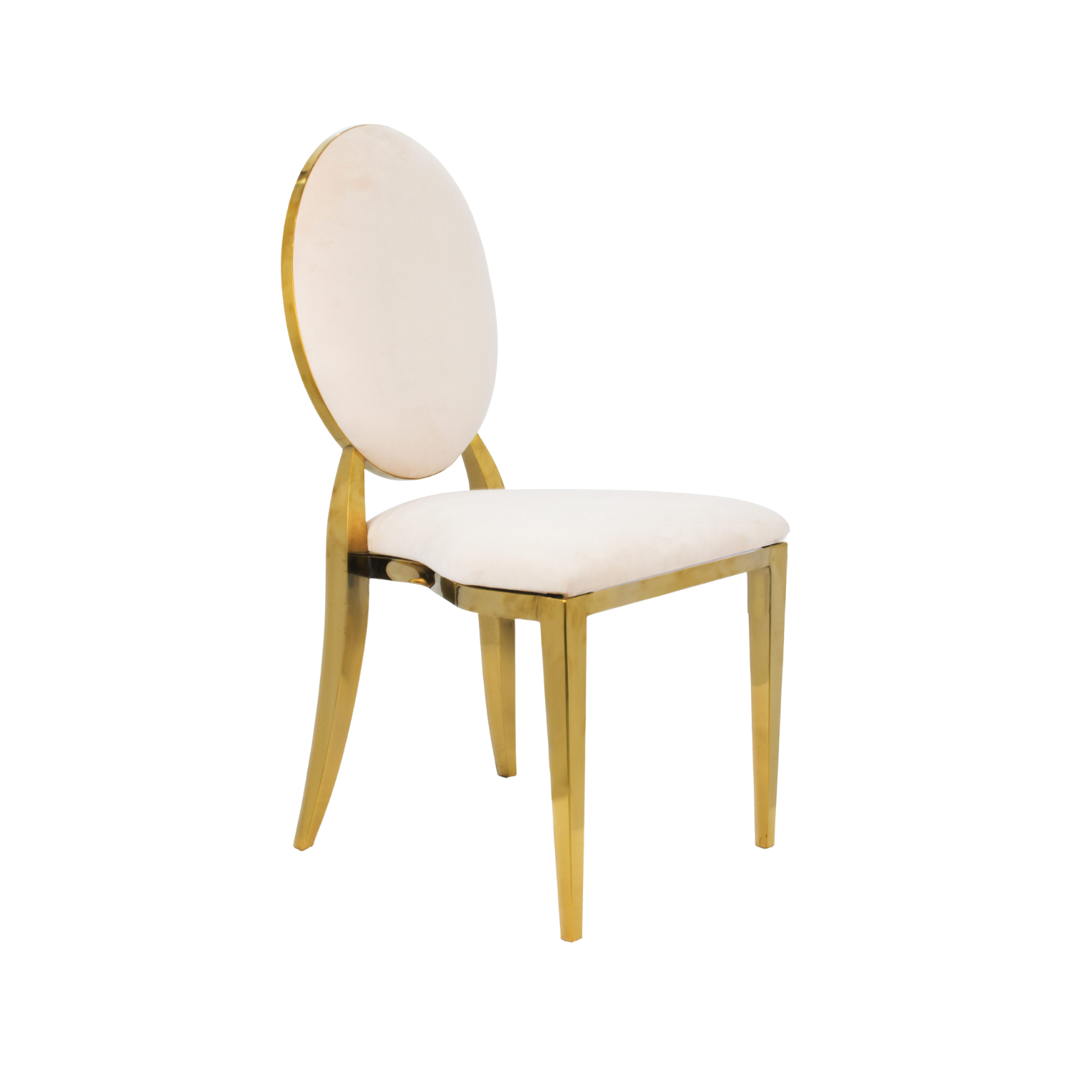 Washington Upholstery Stacking Chair Velvet - Beige