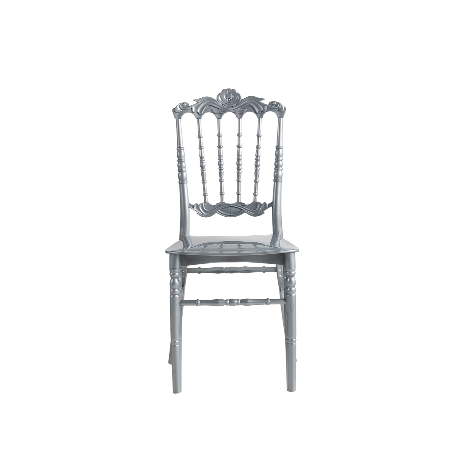 Chiavari Lepo Stacking Polypropylene Chair Silver