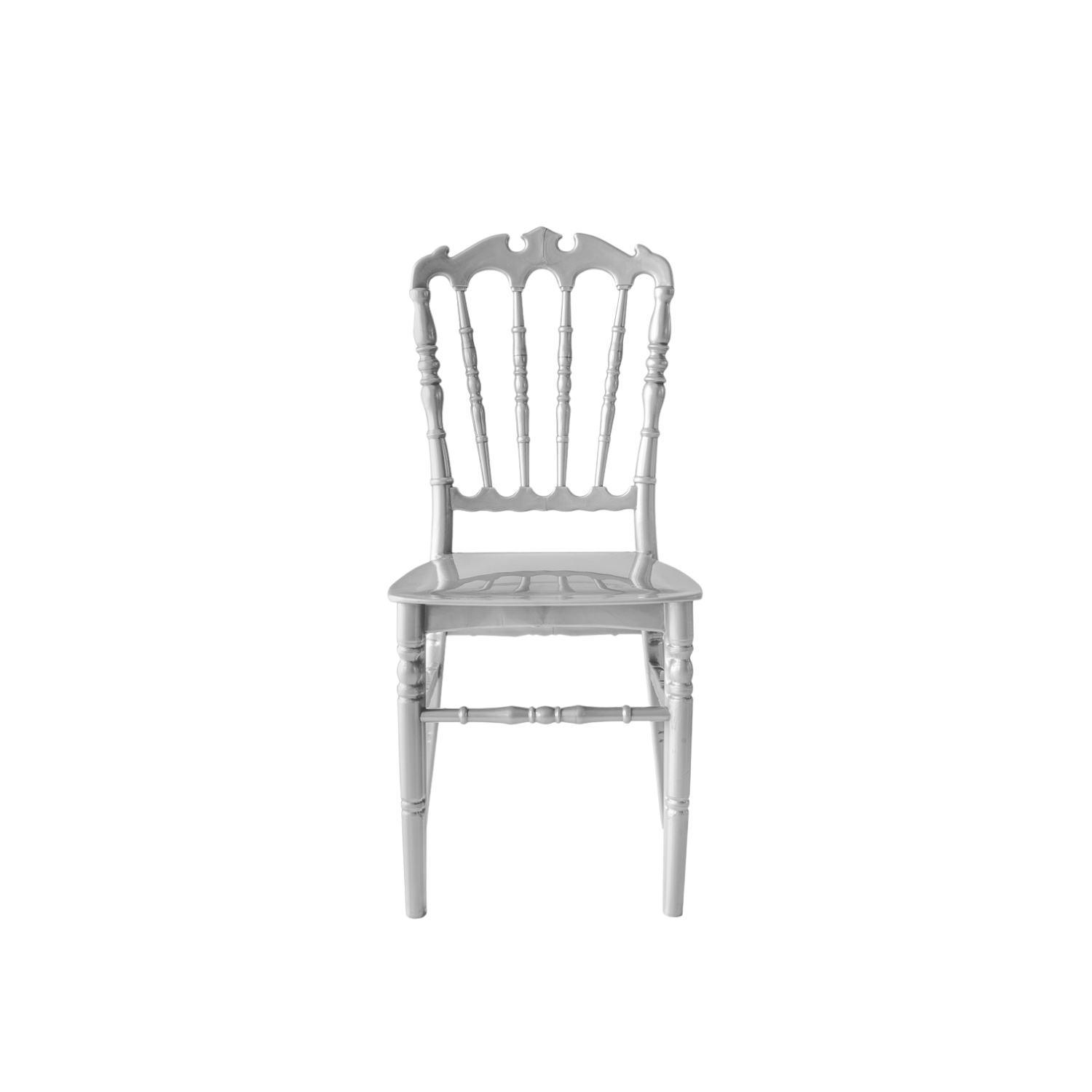 Chiavari Ferman Stacking Polypropylene Chair Silver
