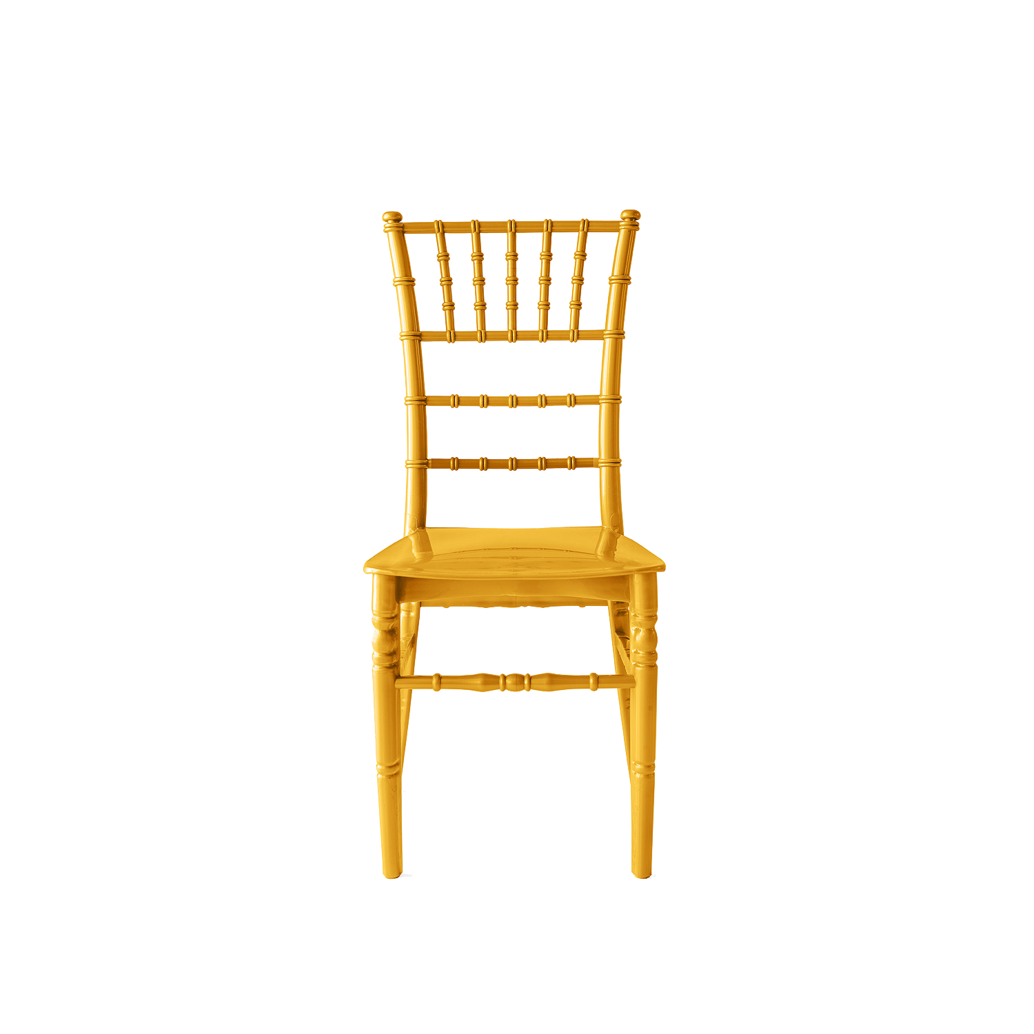Chiavari Tiffany Polypropylene Stacking Chair Gold