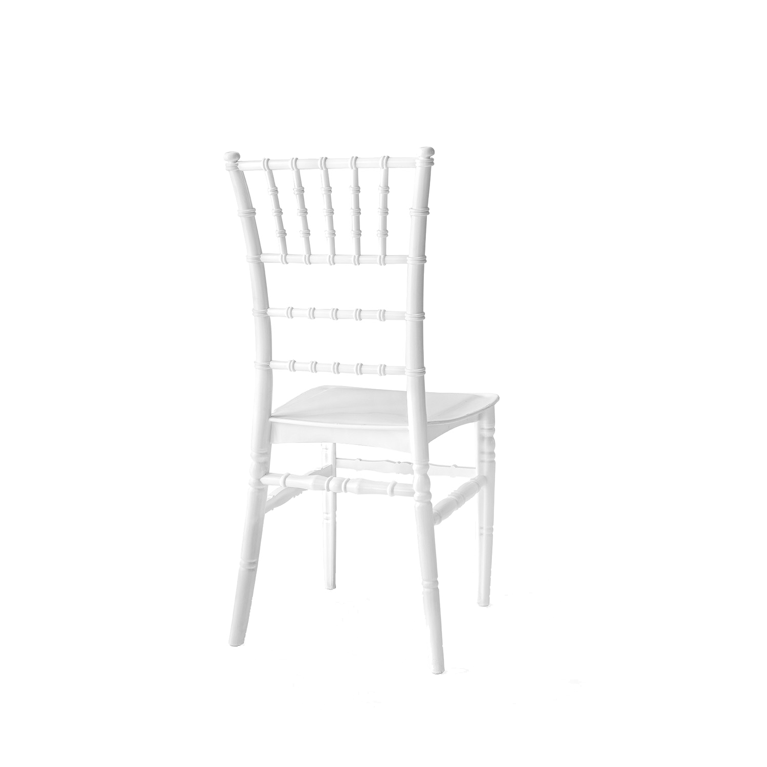 Chiavari Tiffany Polypropylene Stacking Chair White