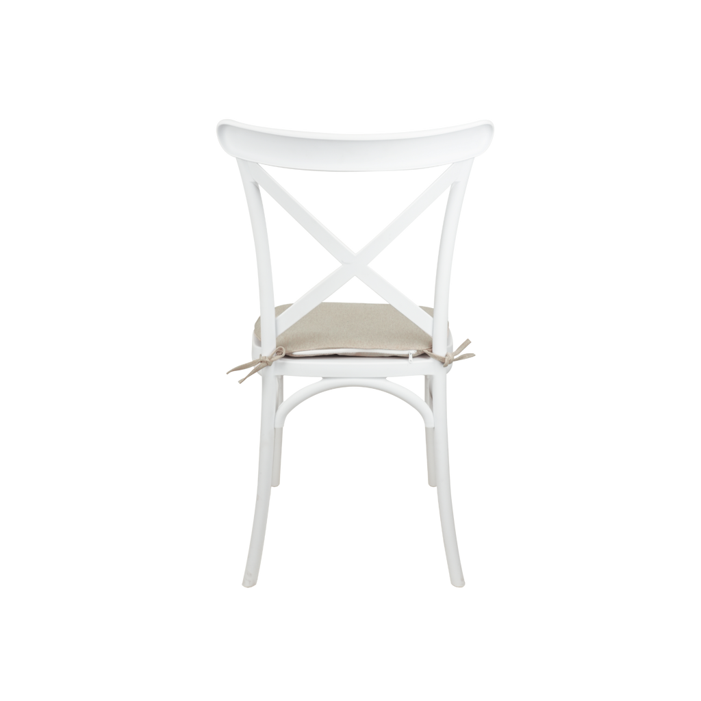 The Elmwood Crossback Caffe Chair - White