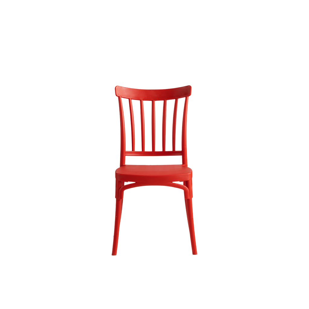 Polypropylene Caffe Chair Red