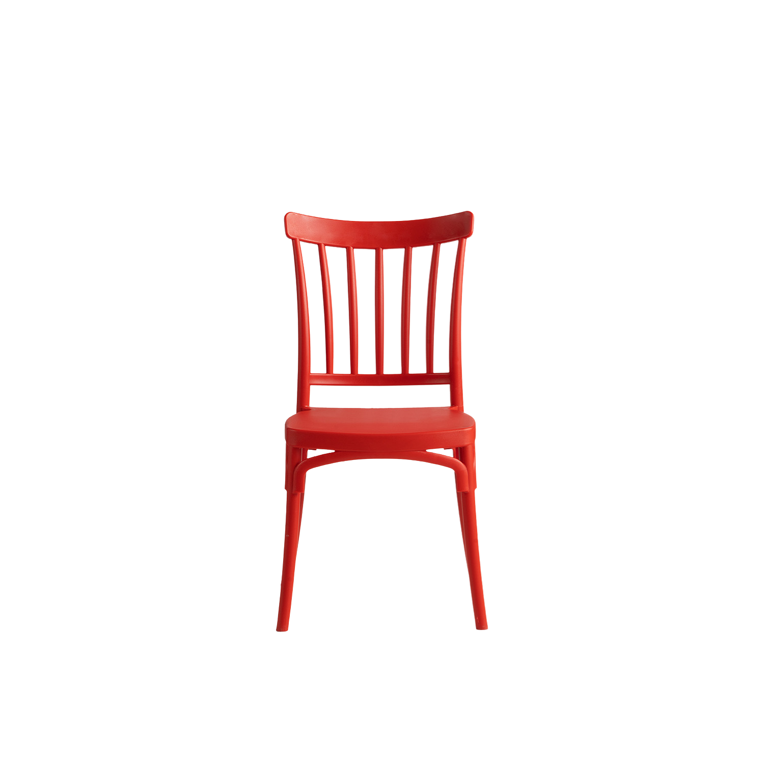 Polypropylene Caffe Chair Red
