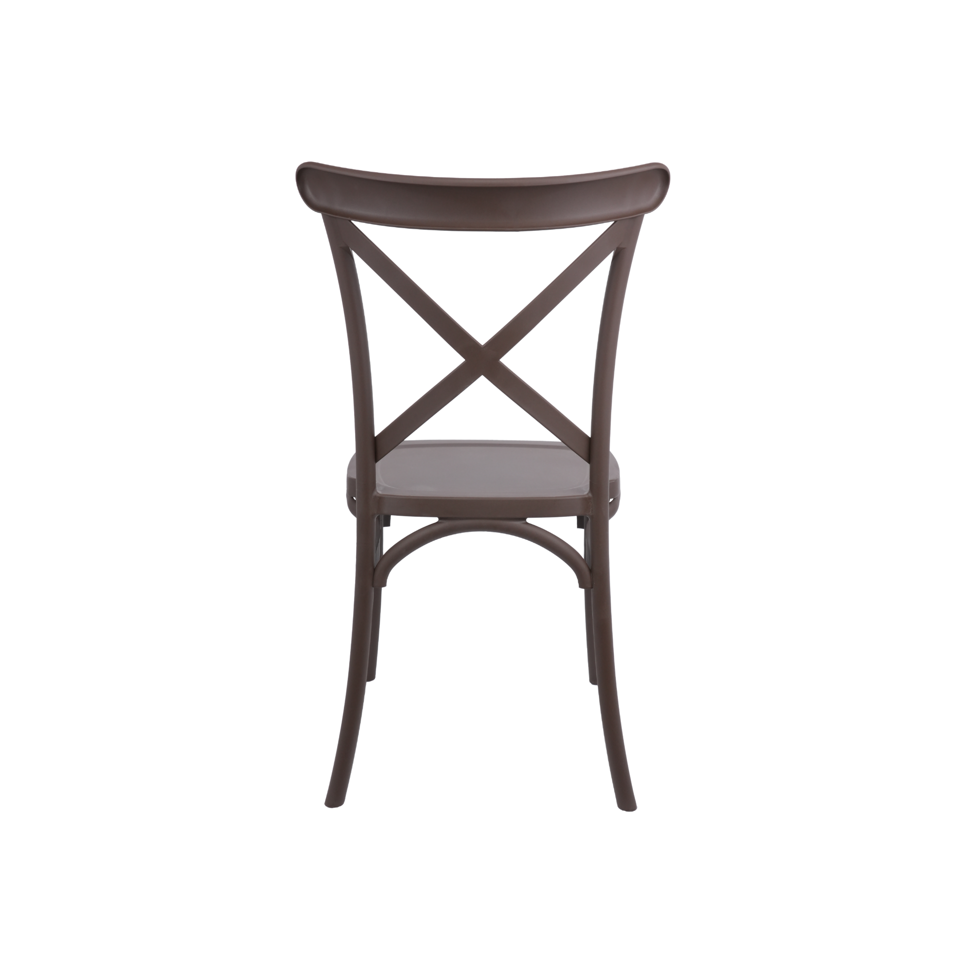 The Elmwood Crossback Caffe Chair - Chocolate Brown