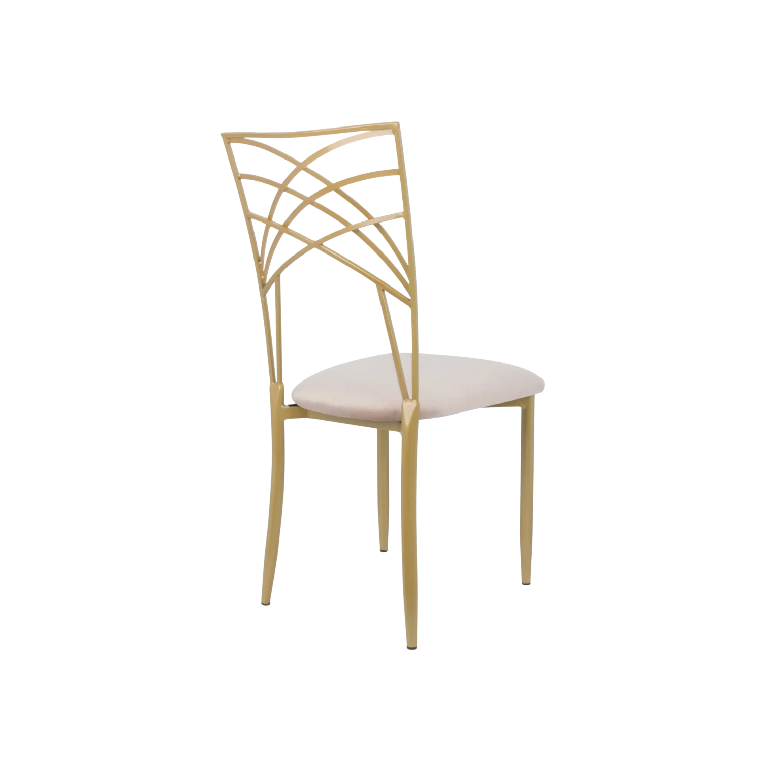 Chameleon Steel Event Chair Gold Ivory