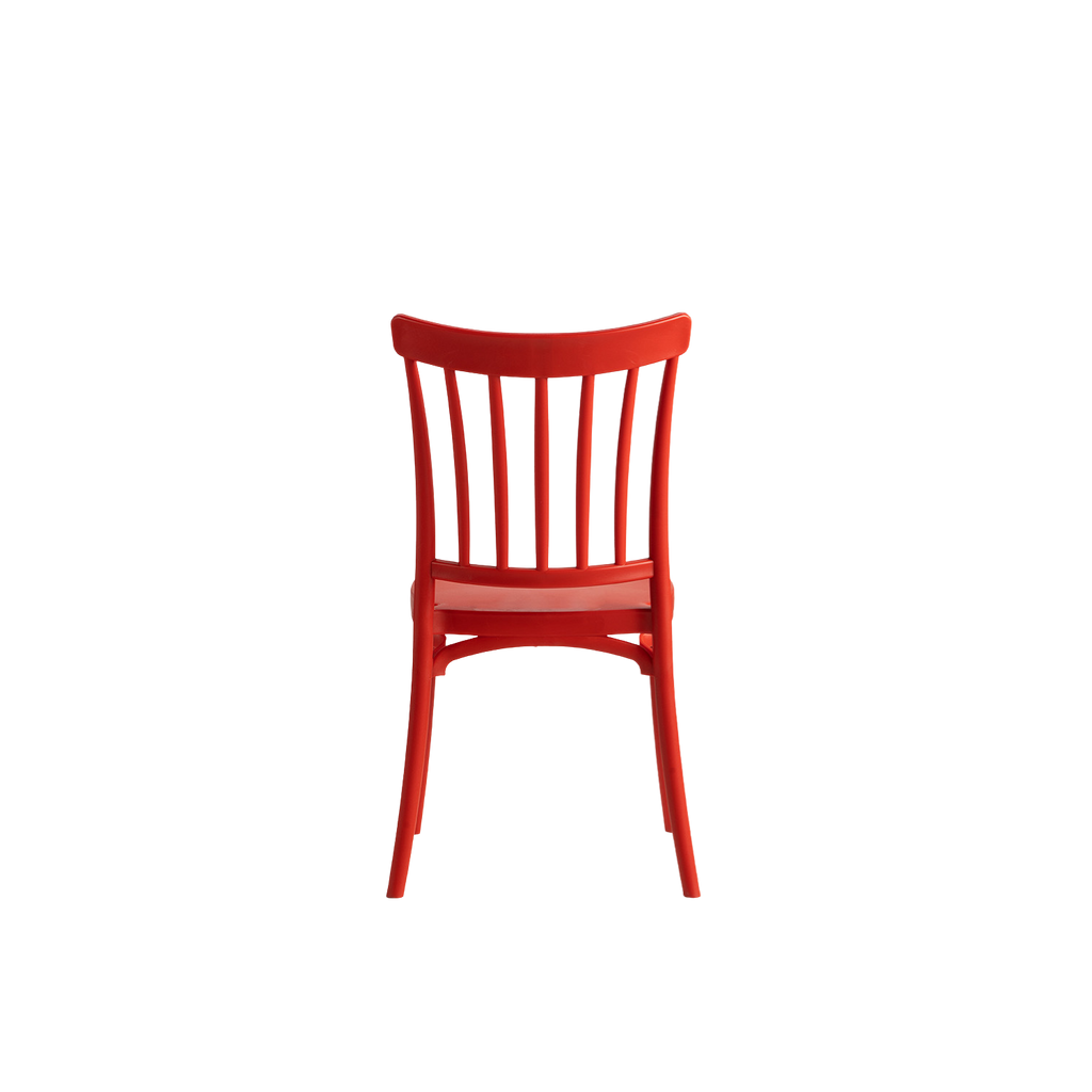 Polypropylene Caffe Chair Red
