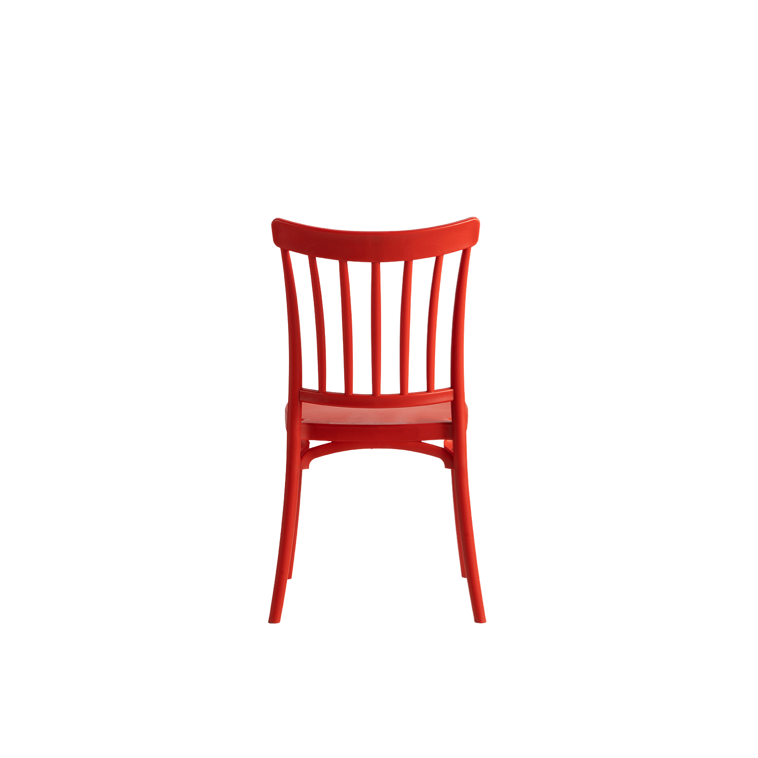 Polypropylene Caffe Chair Red