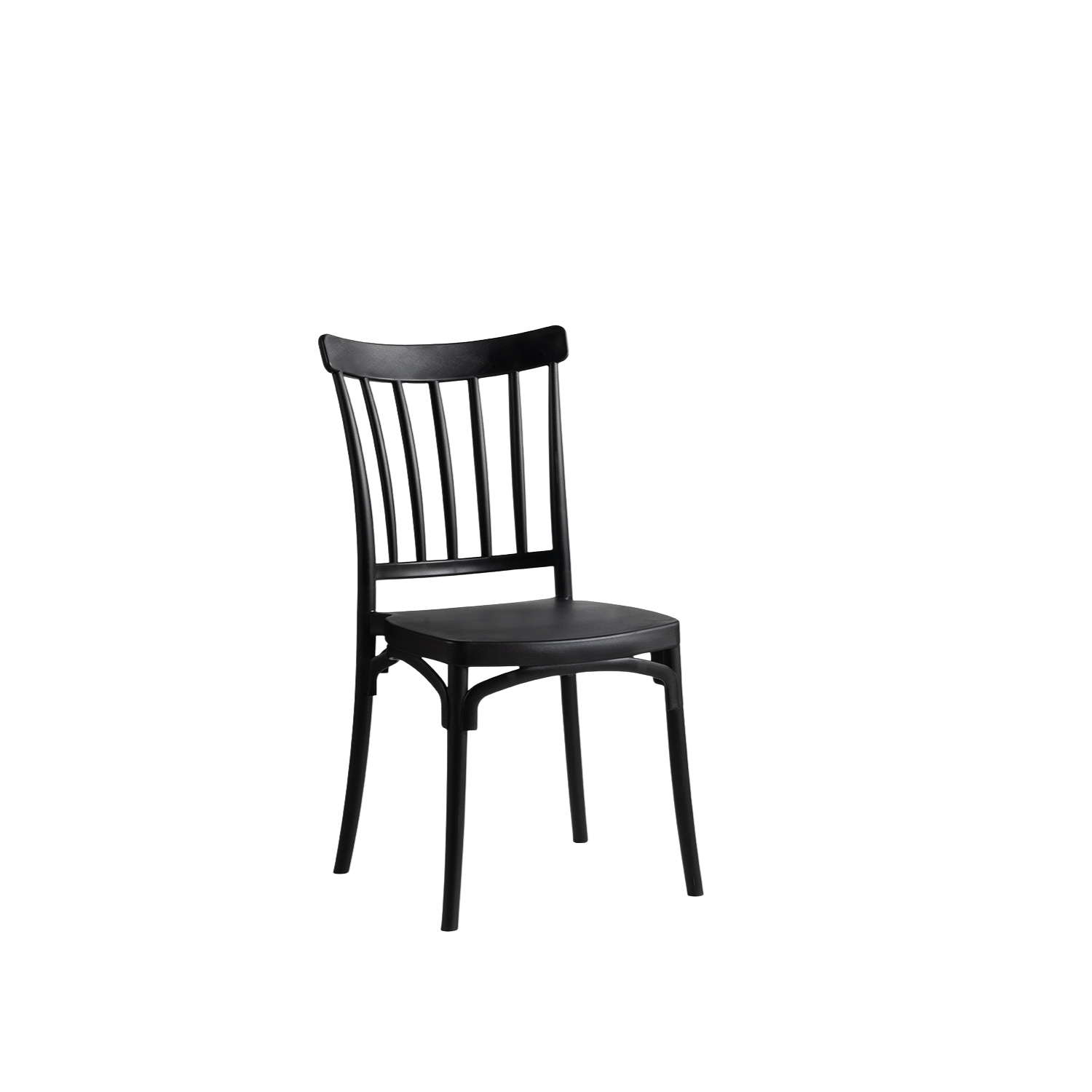 Polypropylene Caffe Chair Black