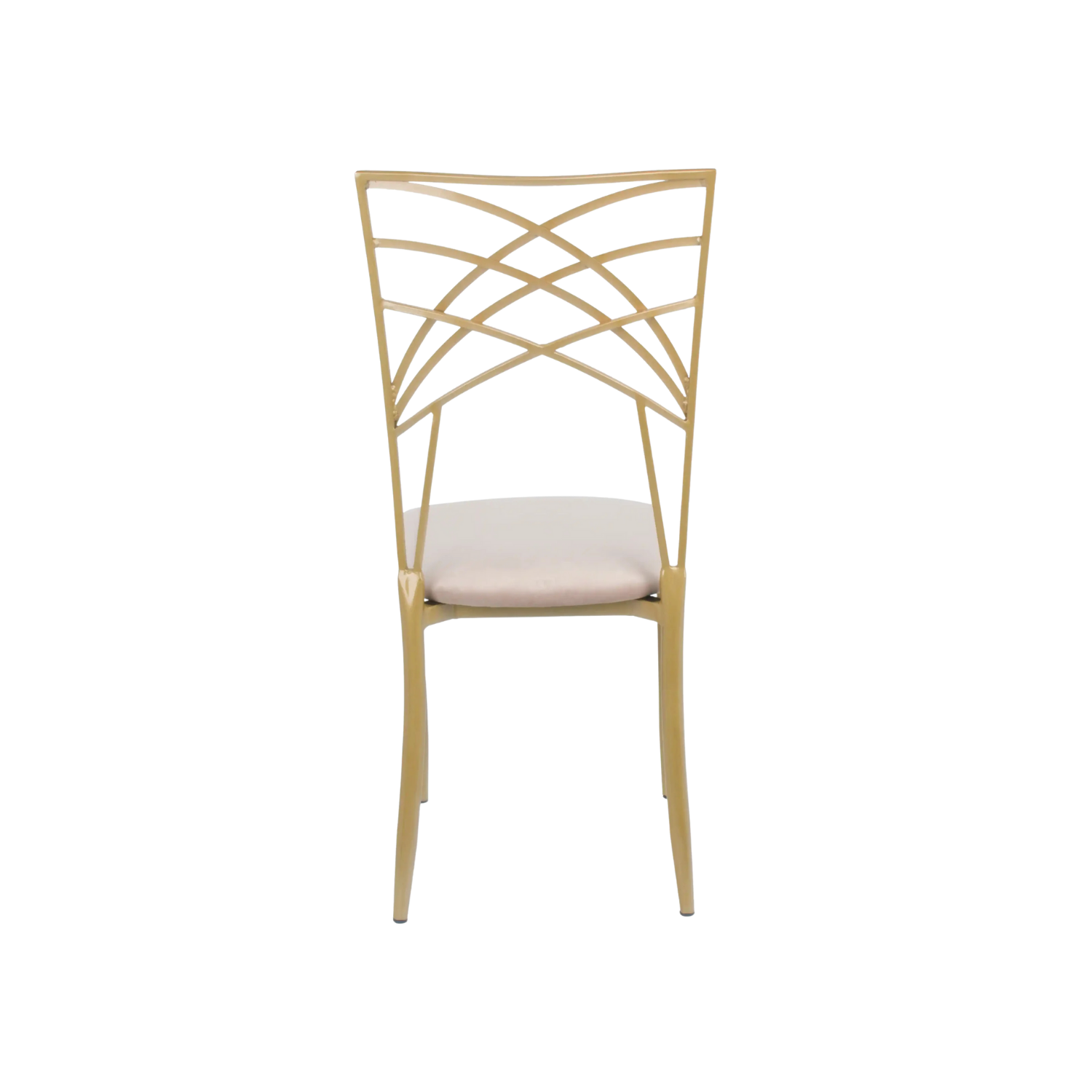 Chameleon Steel Event Chair Gold Ivory