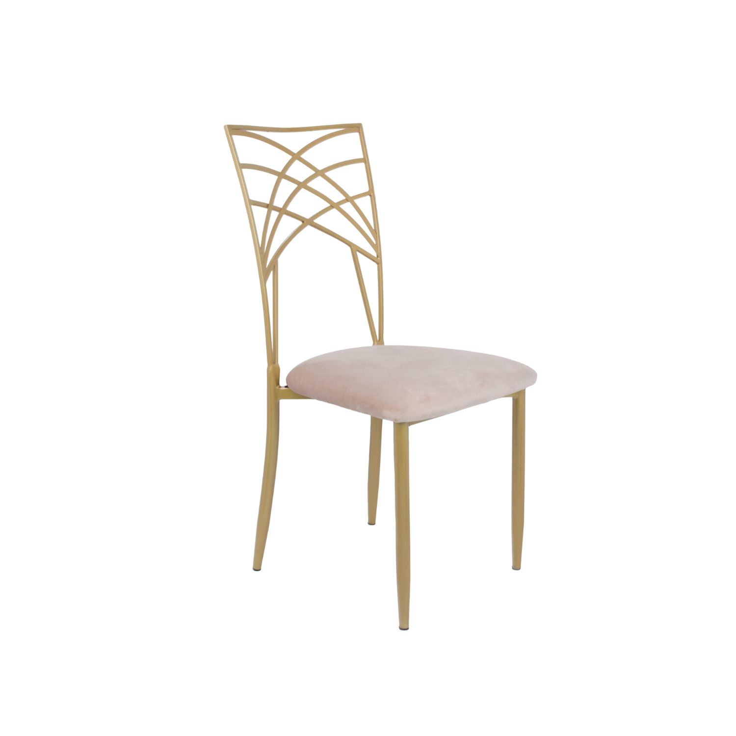 Chameleon Steel Event Chair Gold Ivory