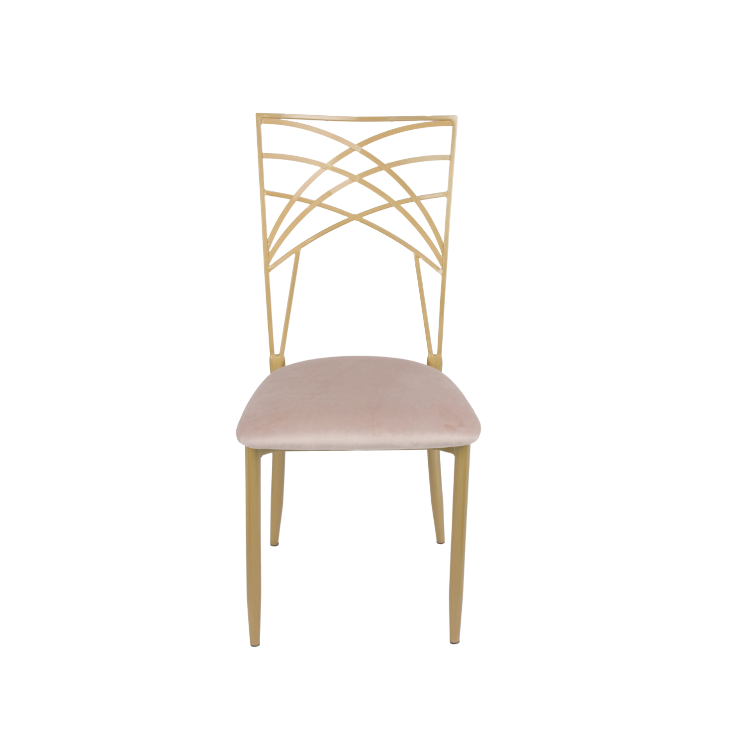 Chameleon Steel Event Chair Gold Ivory