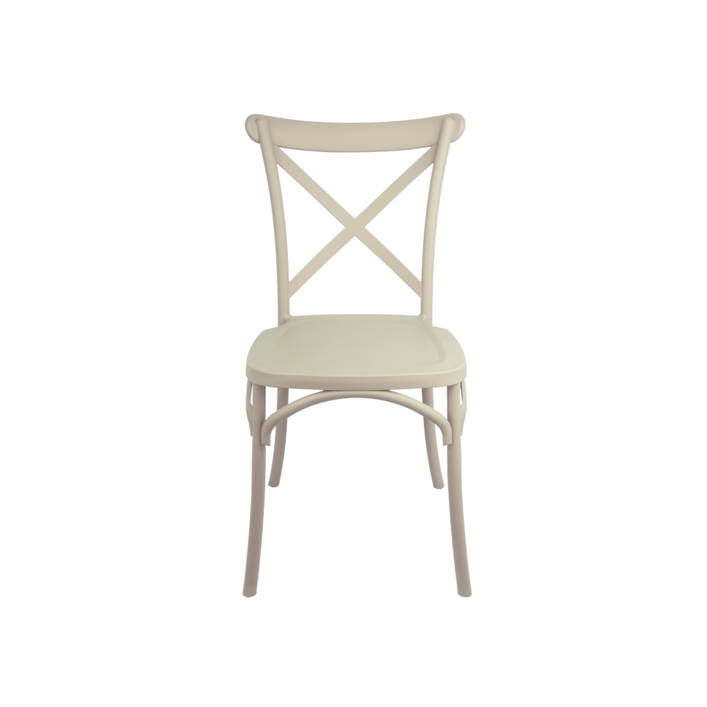 The Elmwood Crossback Caffe Chair - Beige