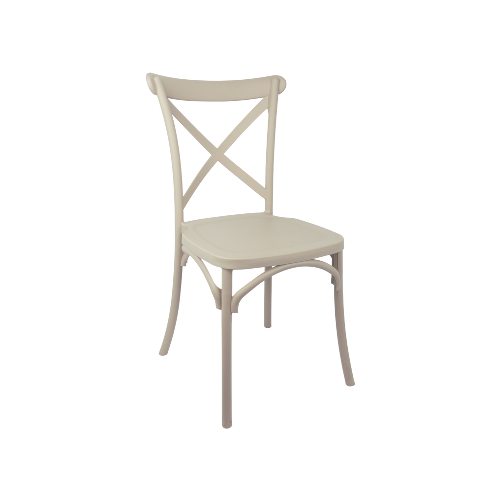 The Elmwood Crossback Caffe Chair - Beige