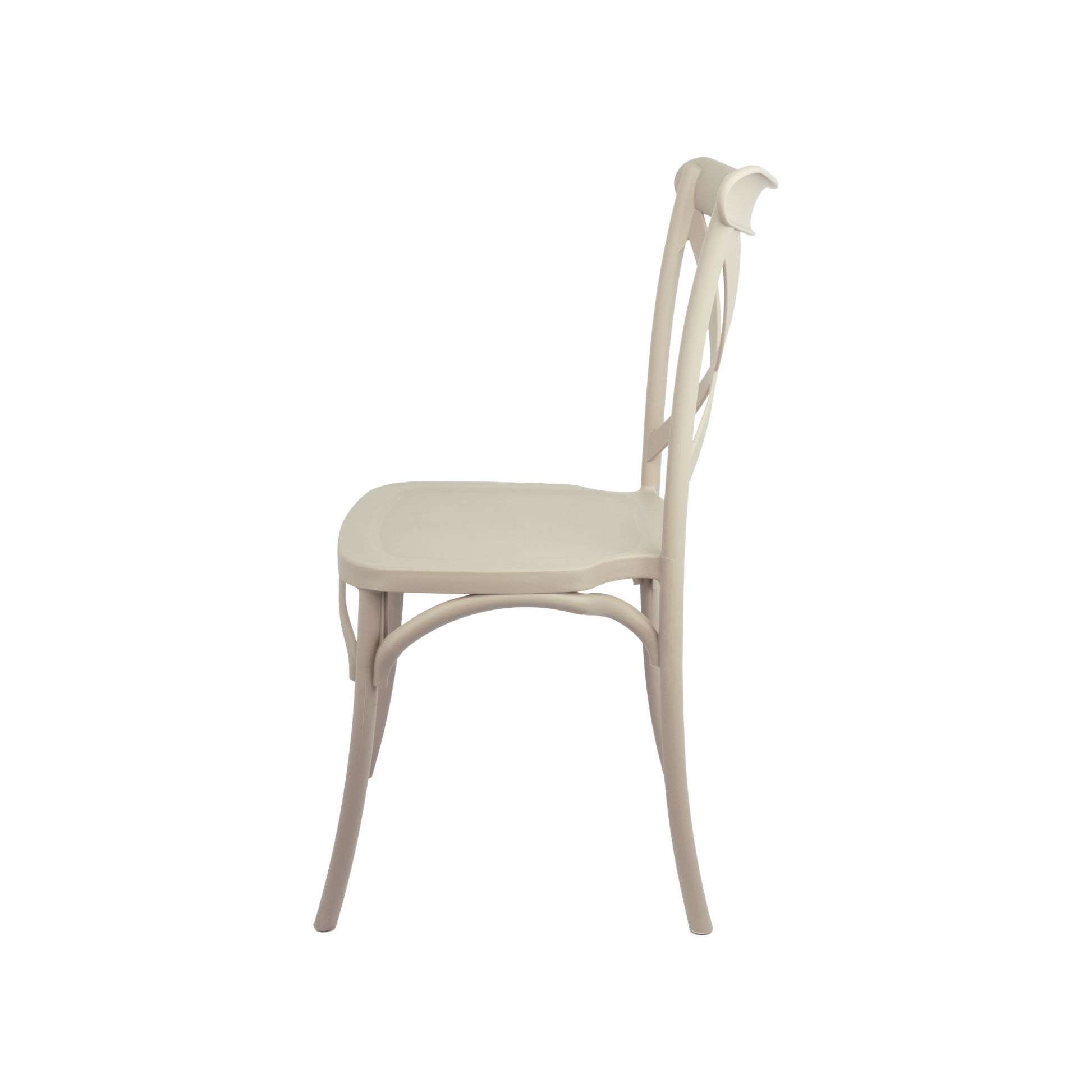The Elmwood Crossback Caffe Chair - Beige