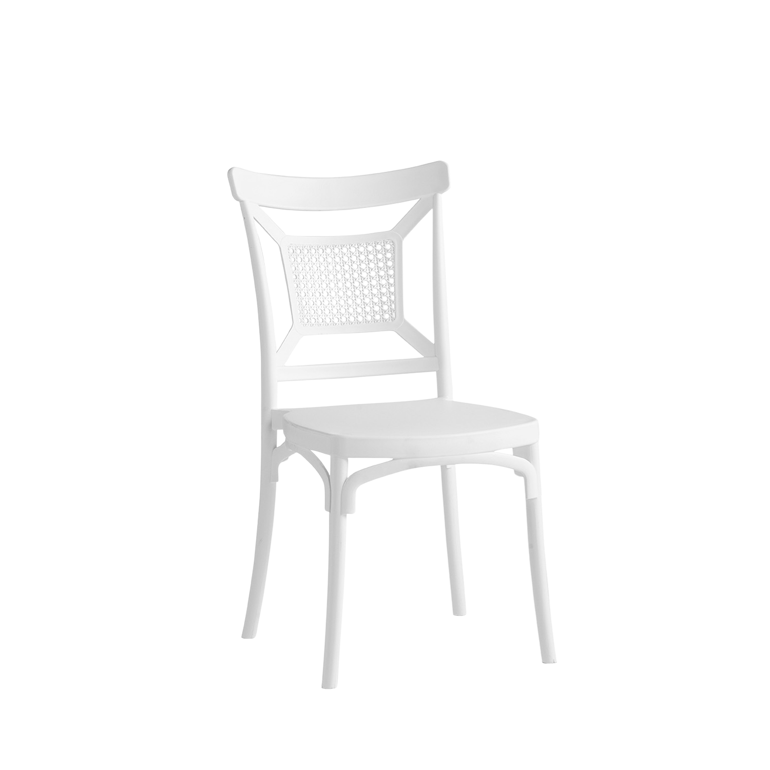 Enzo Caffe Chair White
