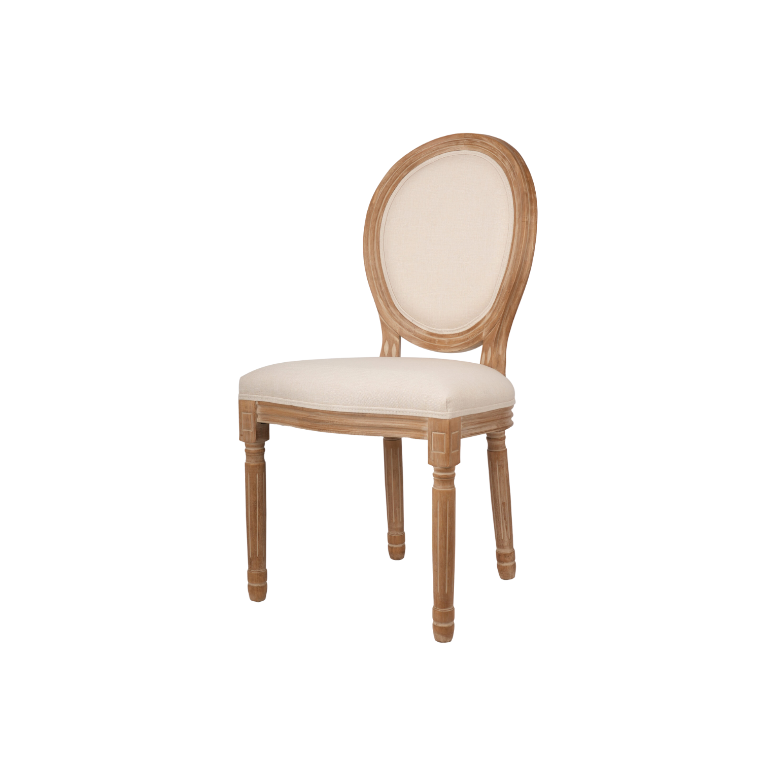Louise Premium Wooden Chair Cream