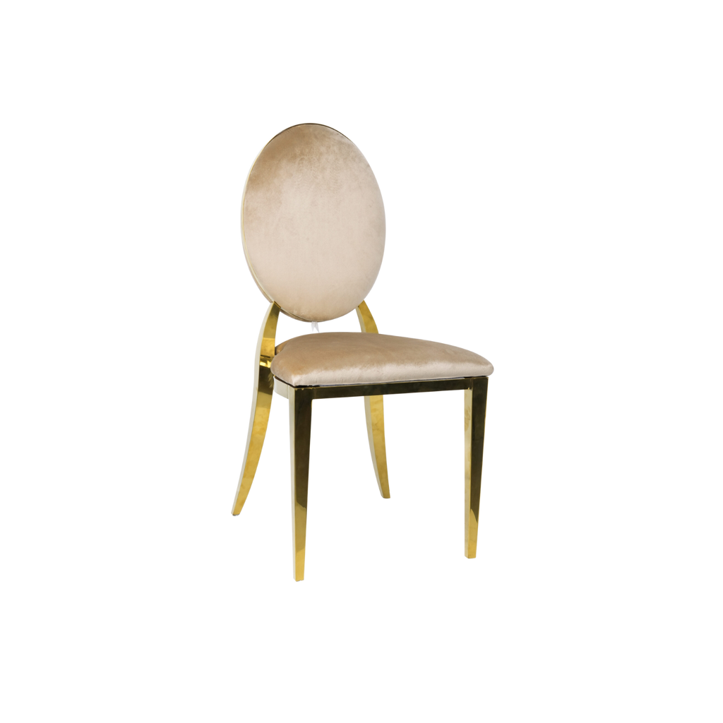 Washington Upholstery Chair Velvet Light Brown