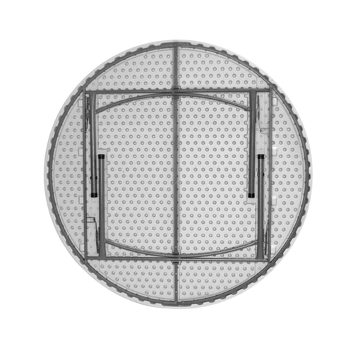 5ft Round Folding Table – Heavy-Duty Plastic Top with Folding Legs (Seats 6–8 People)