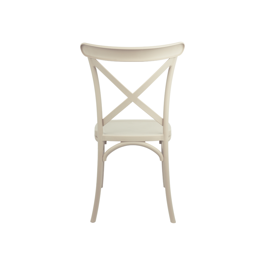 The Elmwood Crossback Caffe Chair - Beige
