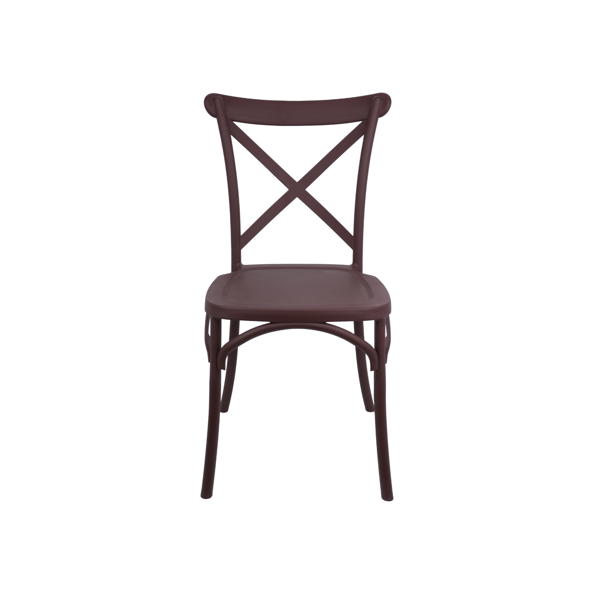 The Elmwood Crossback Caffe Chair - Plum