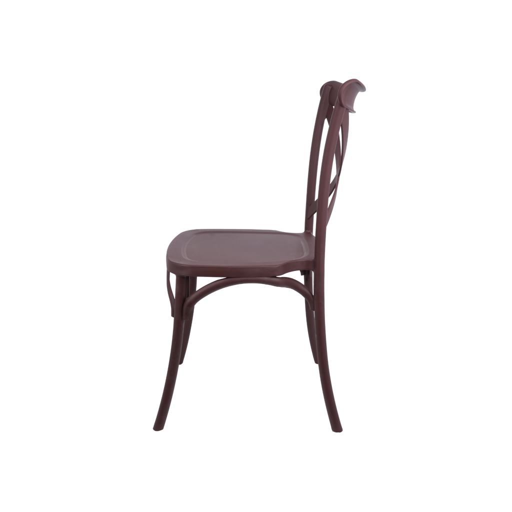 The Elmwood Crossback Caffe Chair - Plum