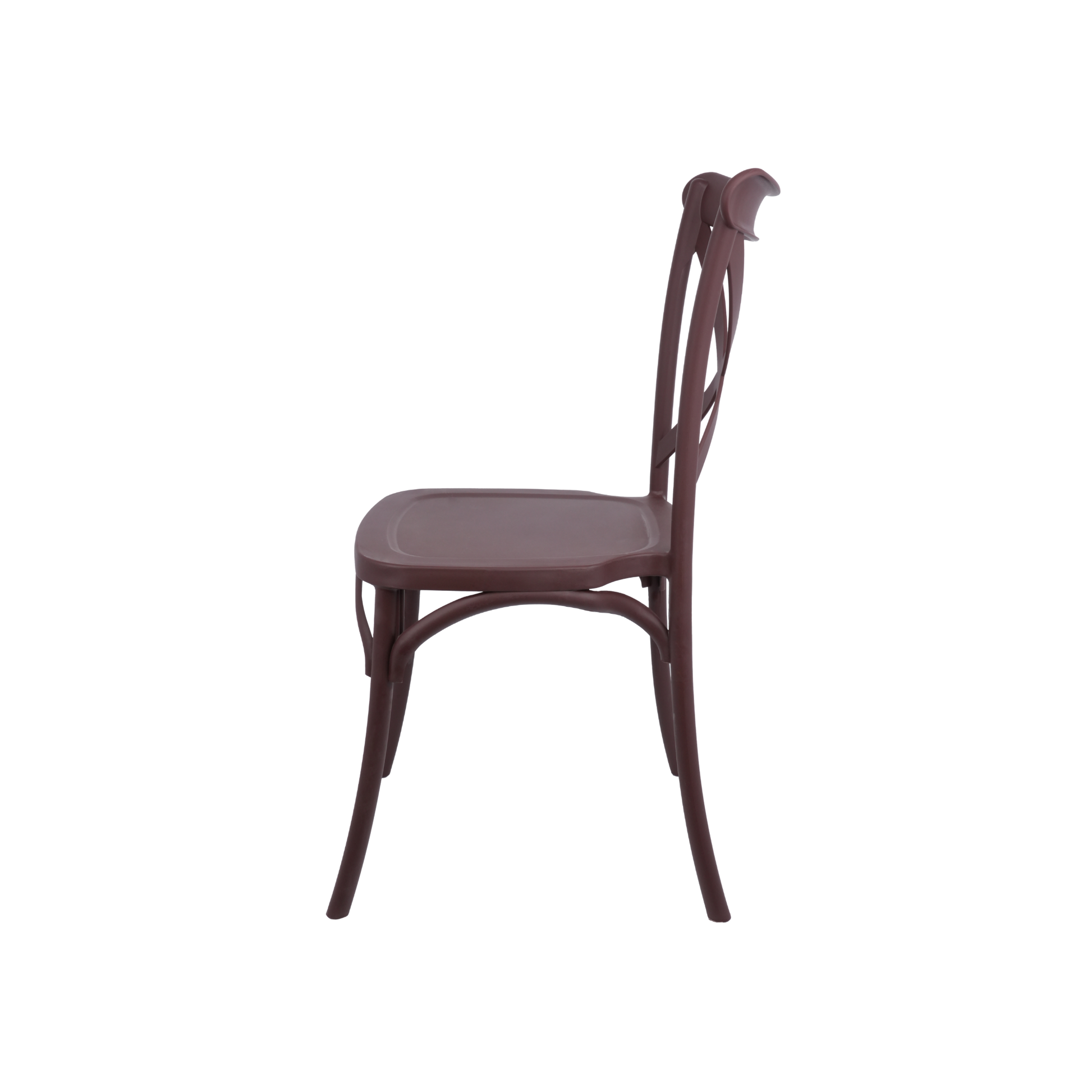 The Elmwood Crossback Caffe Chair - Plum