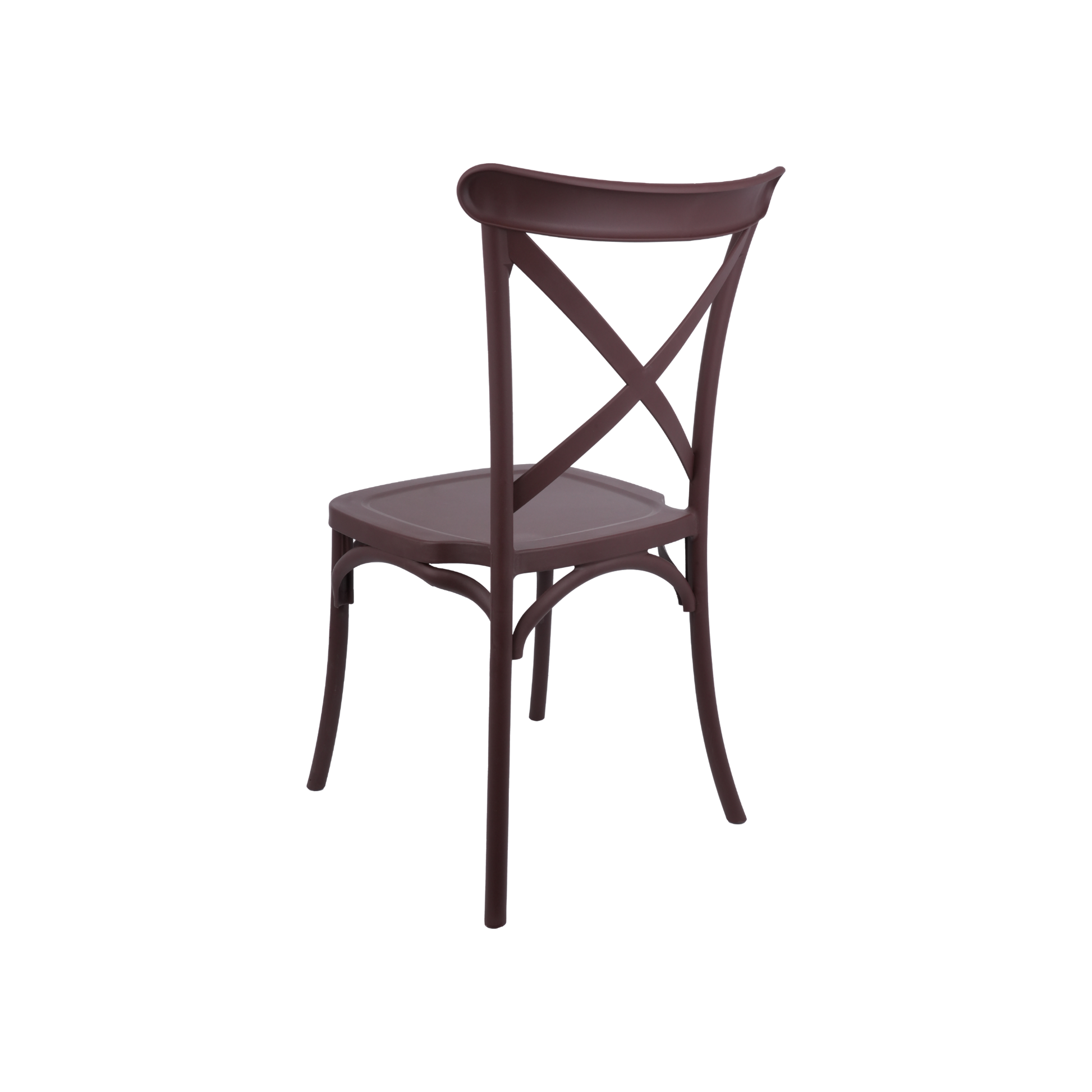 The Elmwood Crossback Caffe Chair - Plum