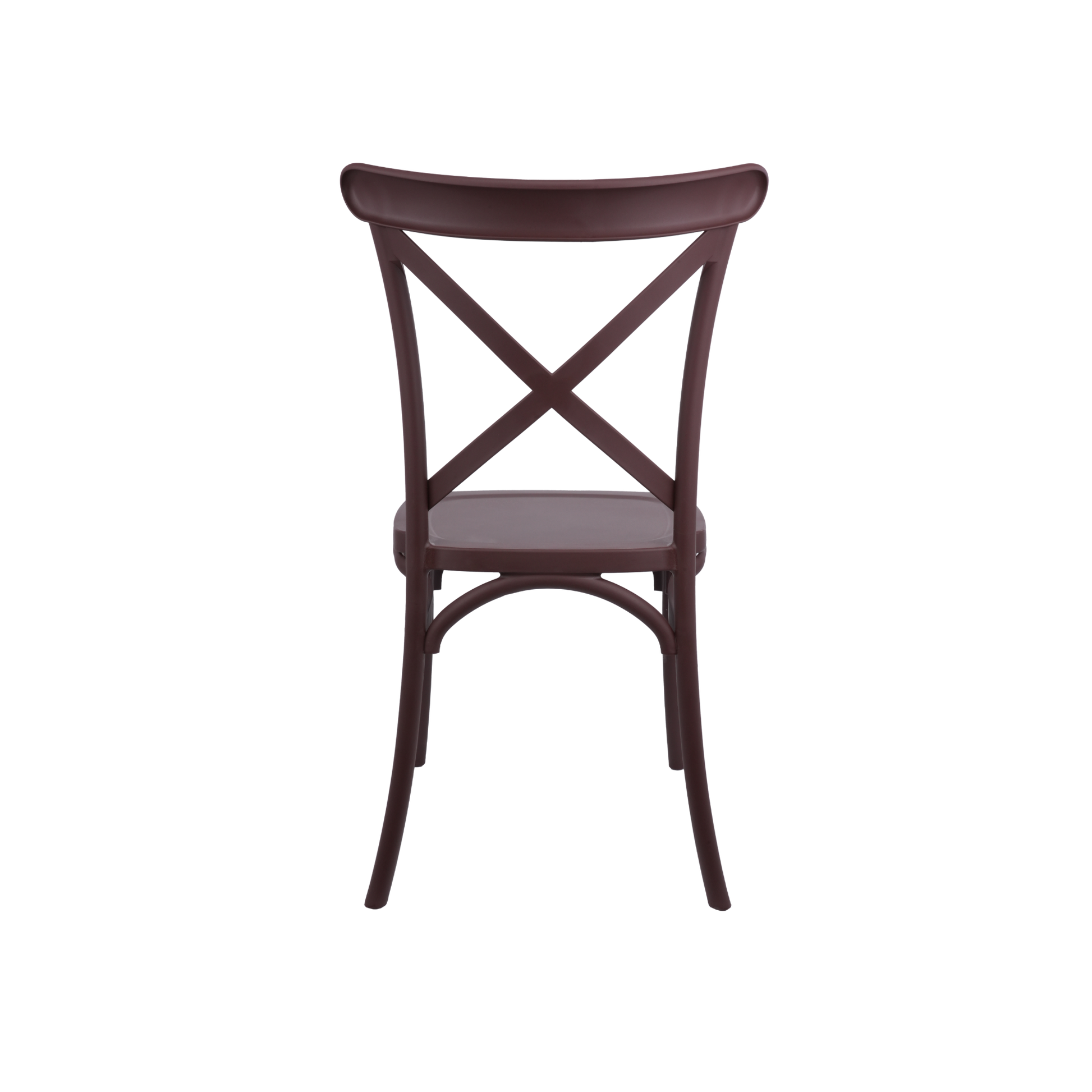 The Elmwood Crossback Caffe Chair - Plum