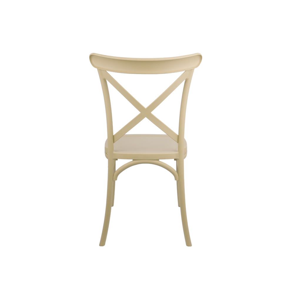 The Elmwood Crossback Caffe Chair - Sand