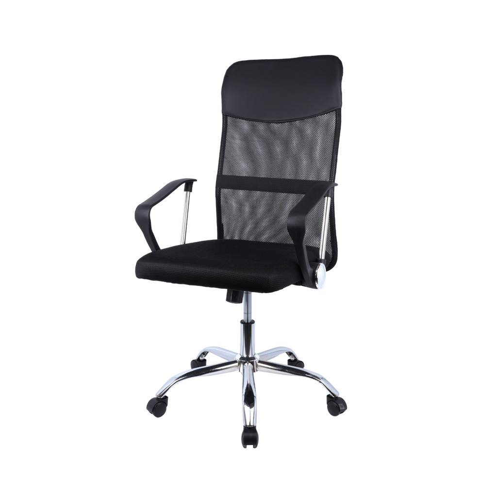 Swivel Desk Chair with Armrests, Adjustable Height & Breathable Back