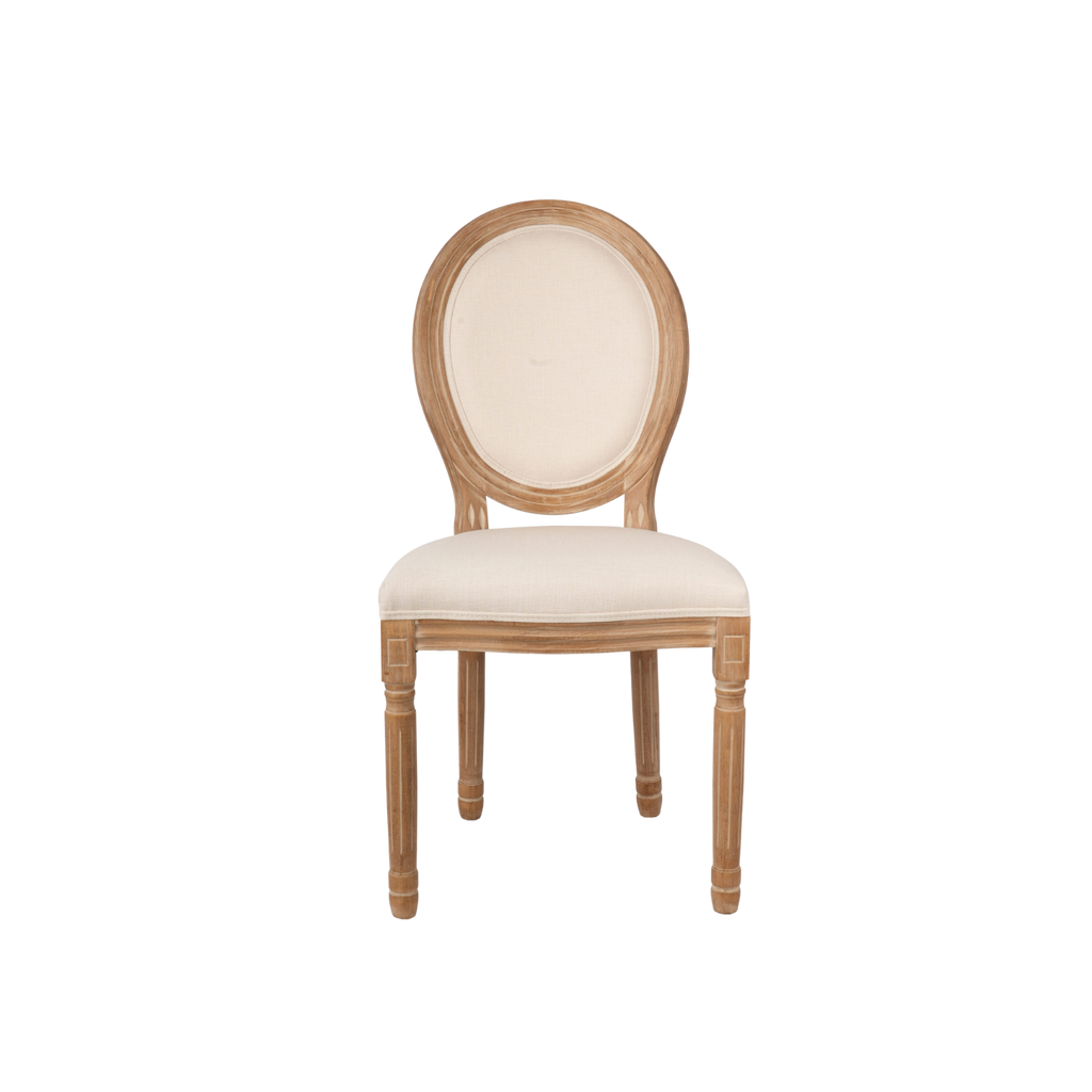Louise Premium Wooden Chair Cream