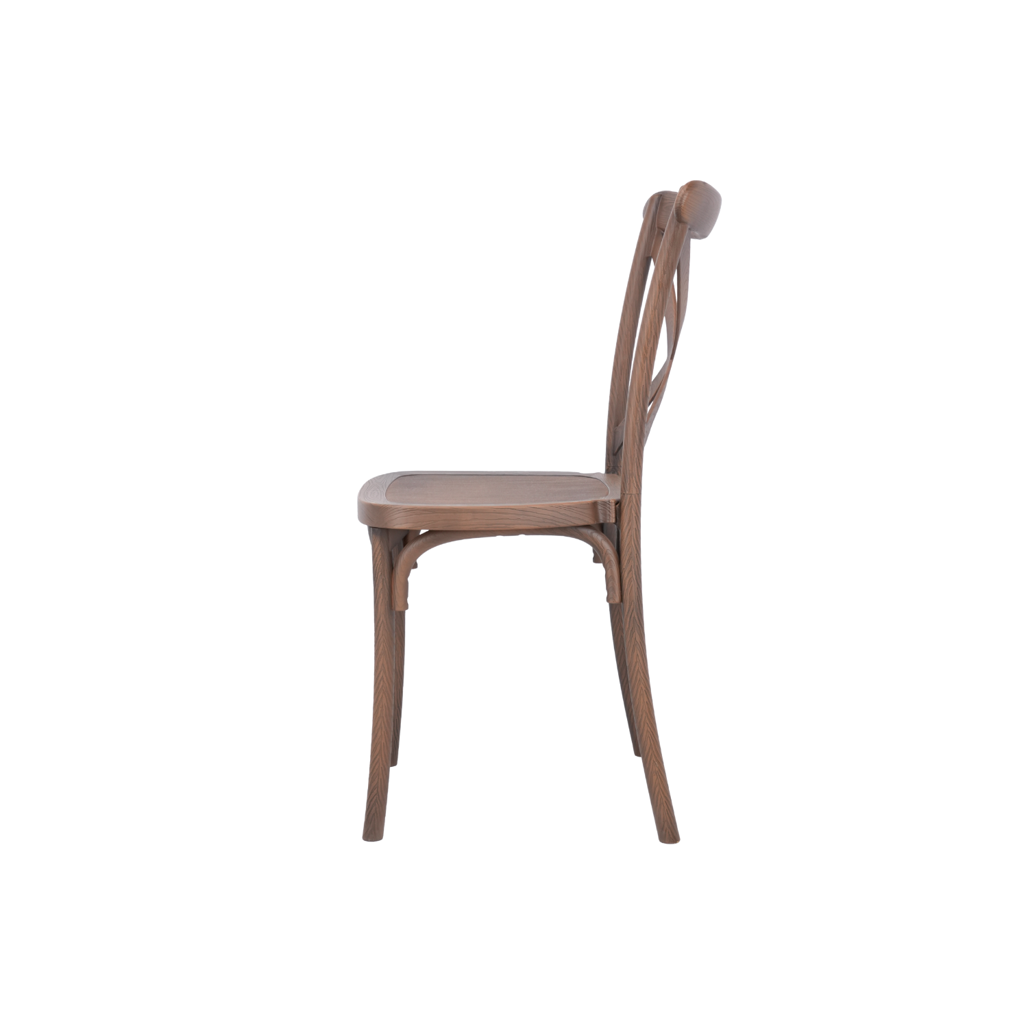 The Elmwood Crossback Caffe Chair - Brown
