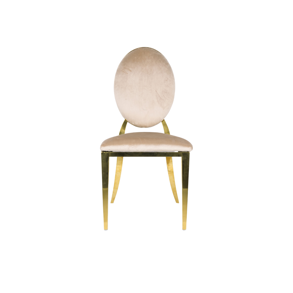 Washington Upholstery Chair Velvet Light Brown