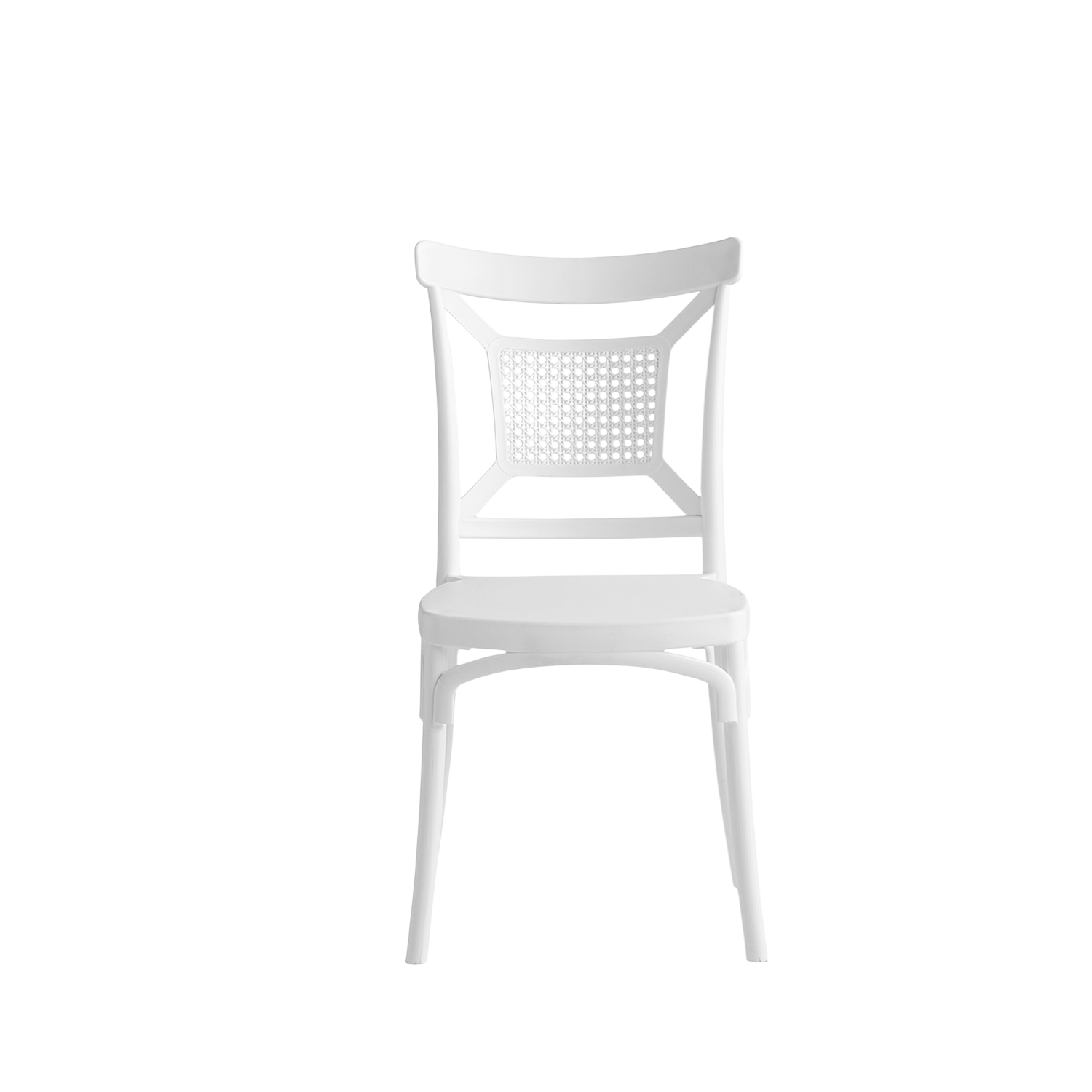 Enzo Caffe Chair White