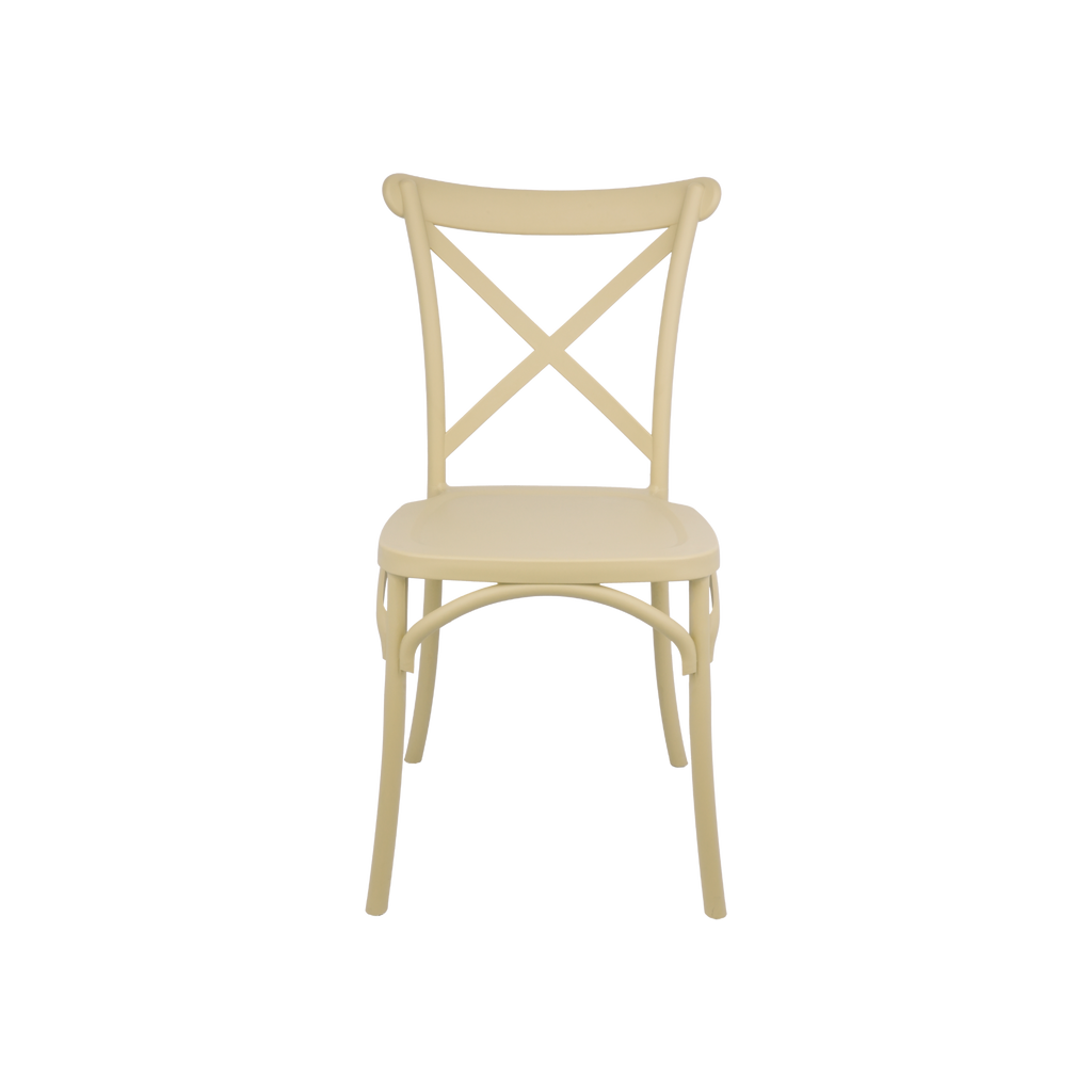 The Elmwood Crossback Caffe Chair - Sand