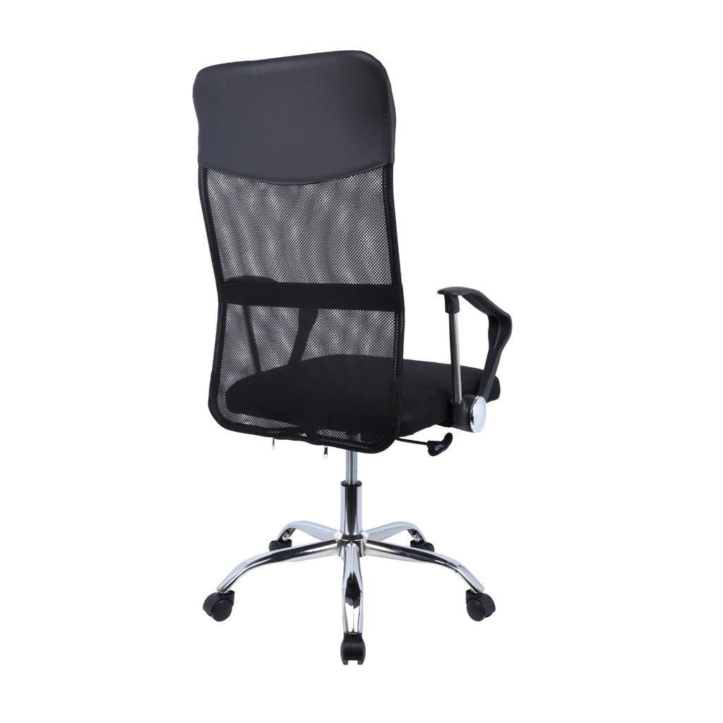 Swivel Desk Chair with Armrests, Adjustable Height & Breathable Back