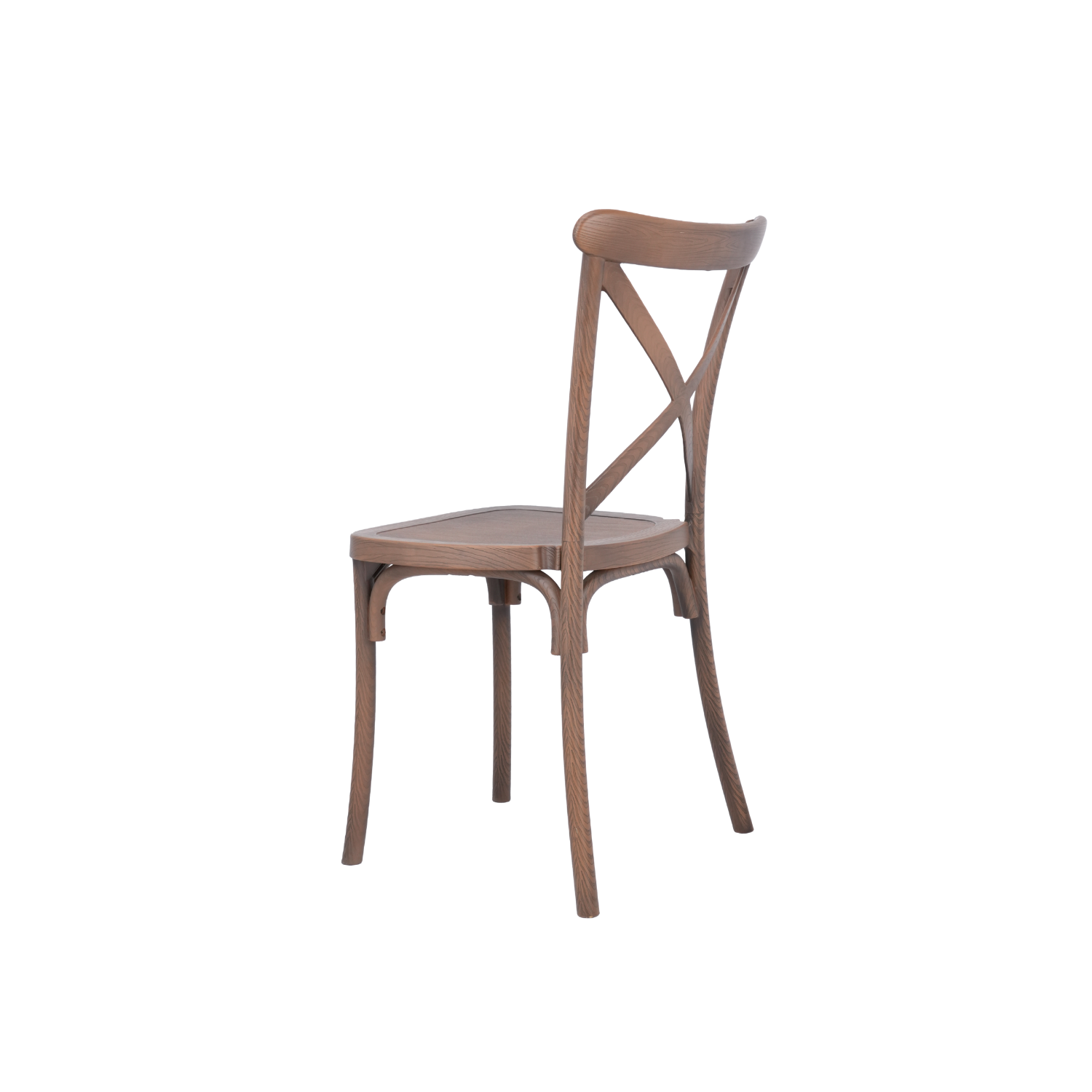 The Elmwood Crossback Caffe Chair - Brown