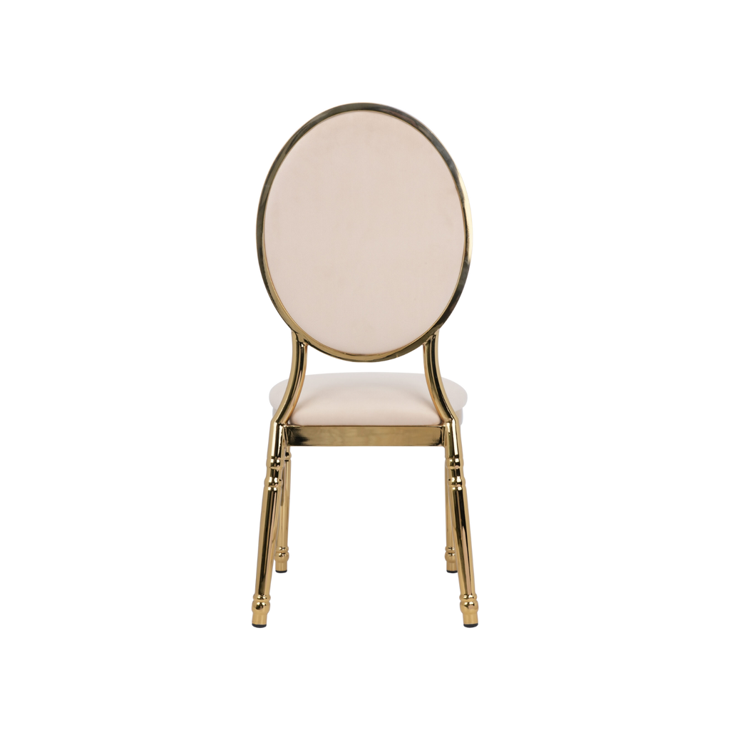 Louis Luna Aluminium Oval Chair White