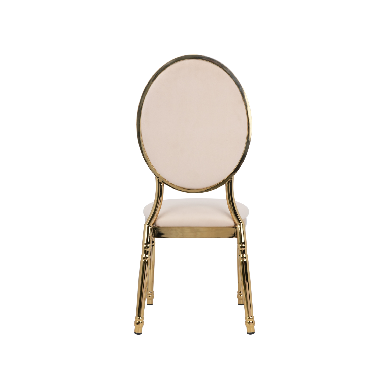 Louis Luna Aluminium Oval Chair White