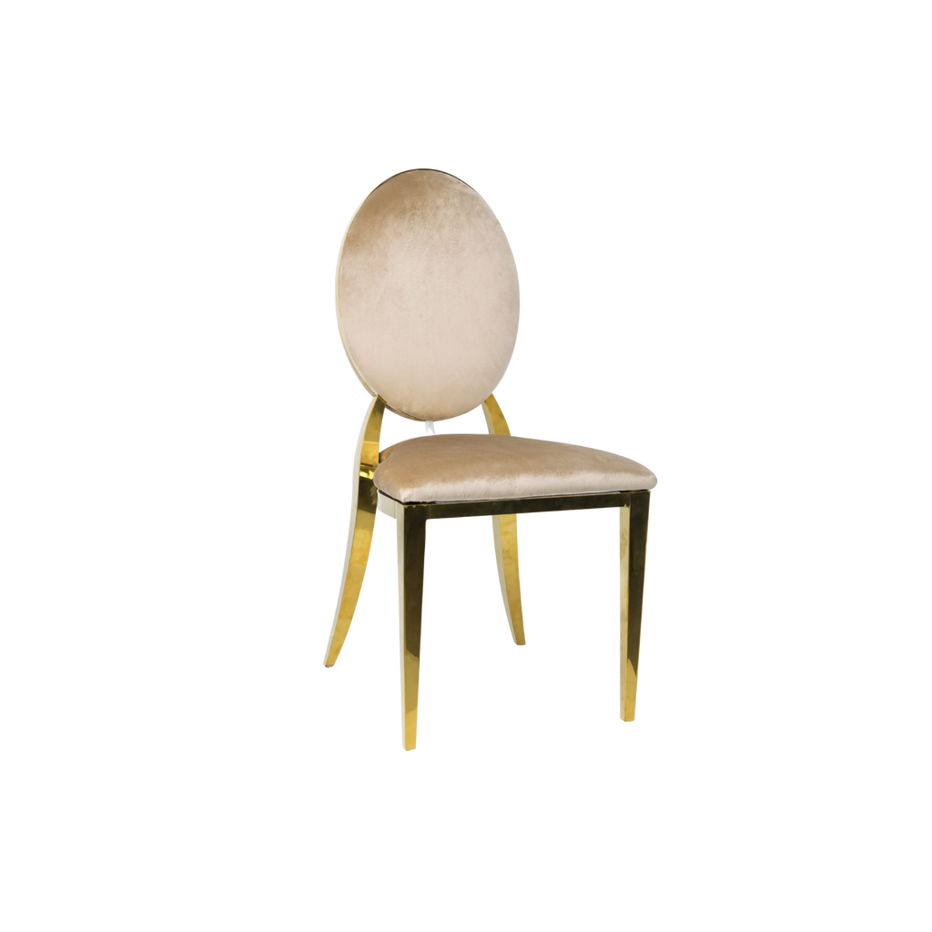 Washington Upholstery Chair Velvet Light Brown