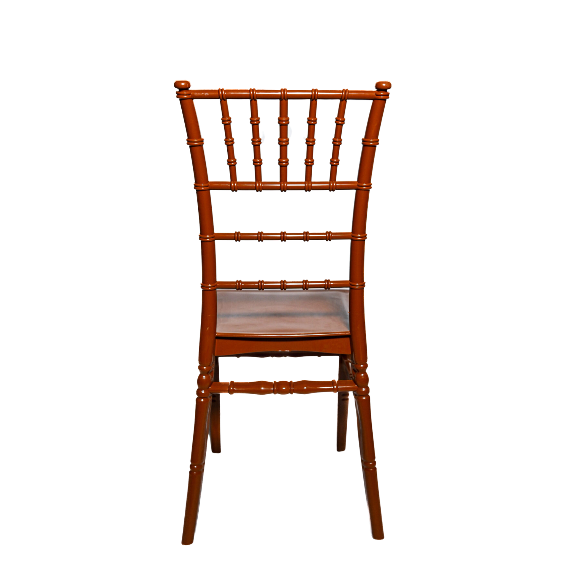 Chiavari Tiffany Polypropylene Stacking Chair Chocolate Brown