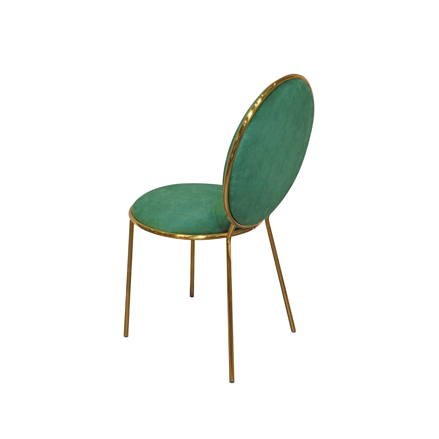 Spiro Event Round Back Velvet Chair Green