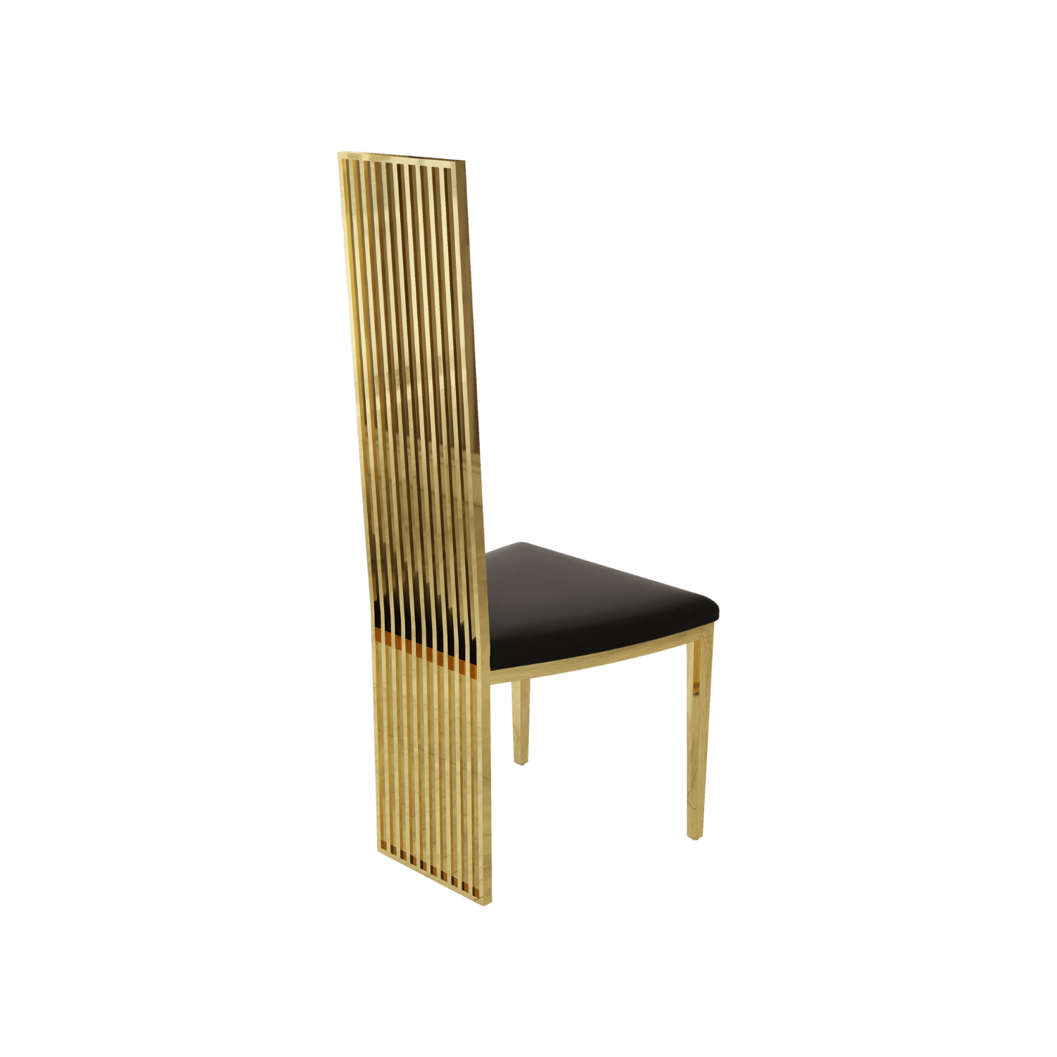Verto Premium Inox High Back Chair Gold