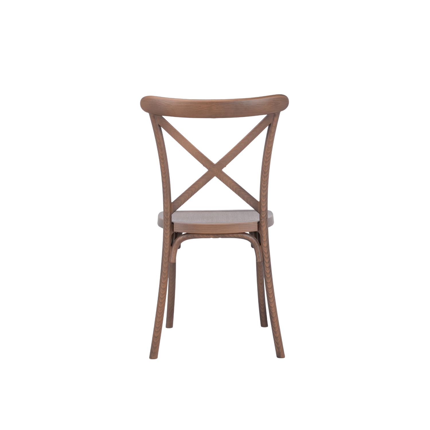 The Elmwood Crossback Caffe Chair - Brown