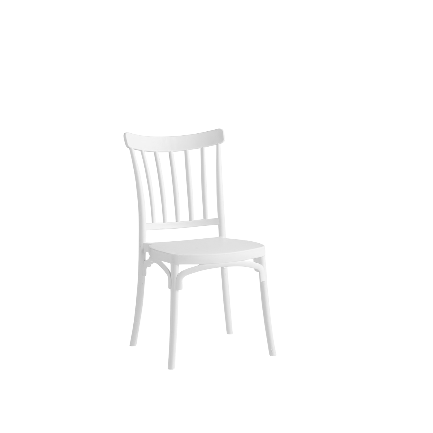 Polypropylene Caffe Chair White