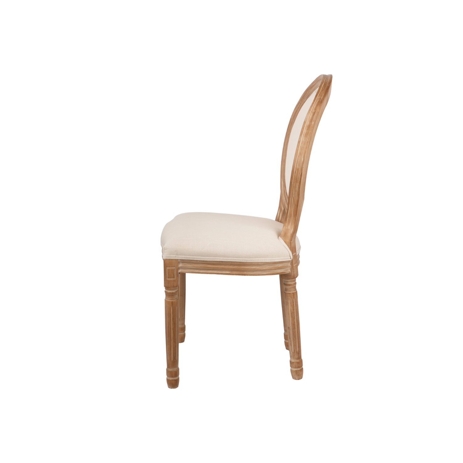 Louise Premium Wooden Chair Cream