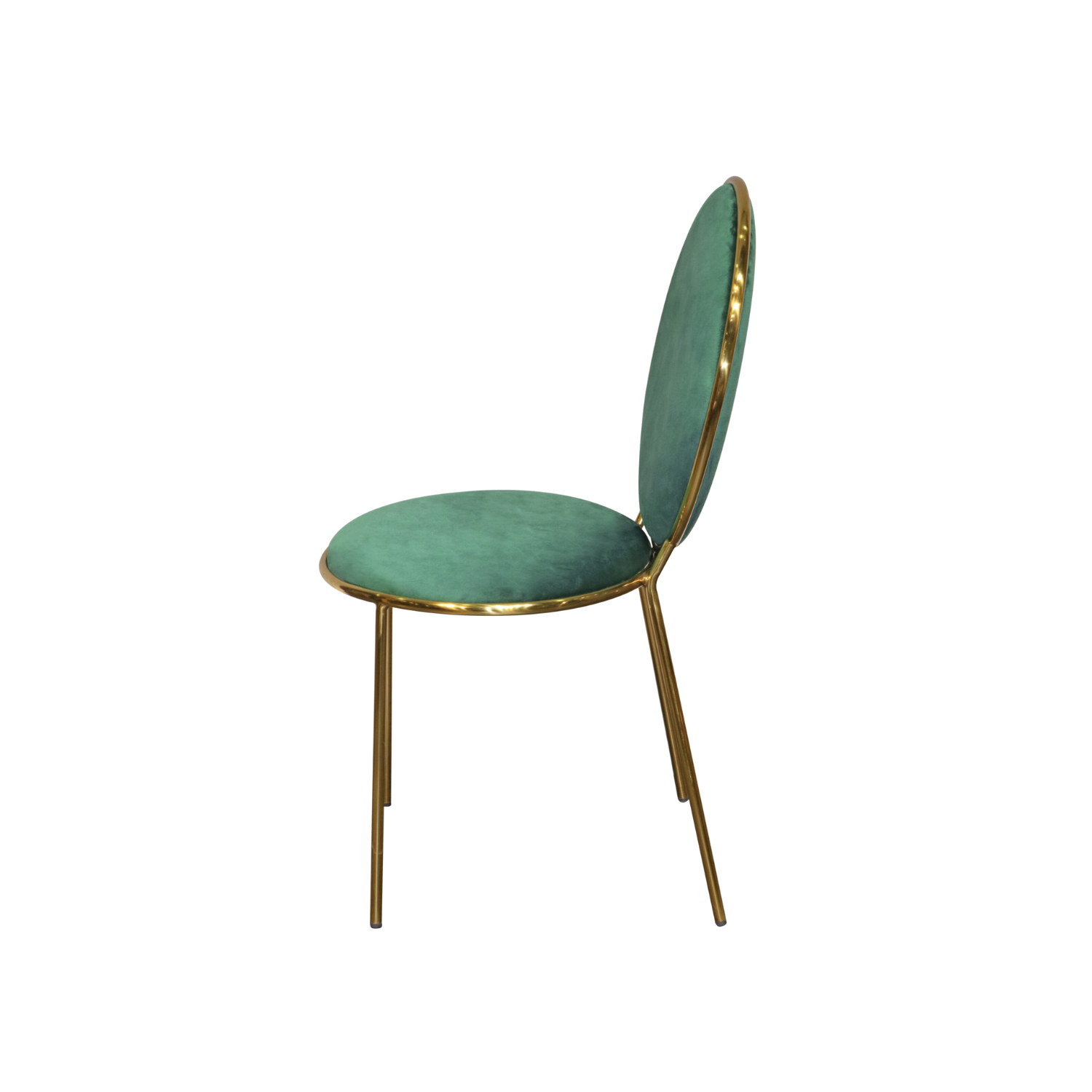 Spiro Event Round Back Velvet Chair Green
