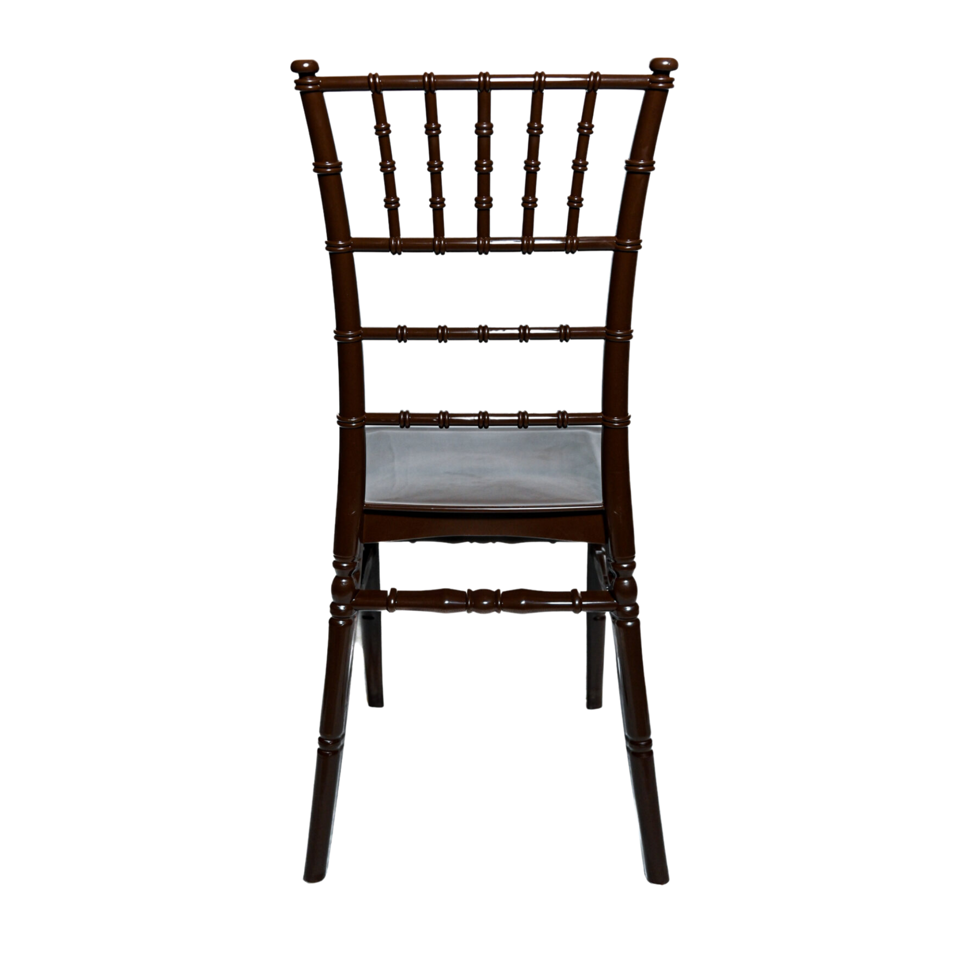 Chiavari Tiffany Polypropylene Stacking Chair Dark Brown